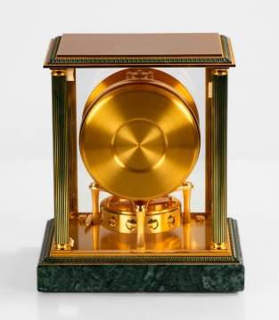 A Jaeger-Lecoultre "Vendome" Atmos Clock with Moon Phases