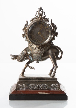 Japanese / Japanism Water Buffalo Mantel Clock