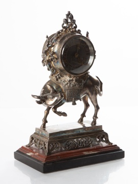 Japanese / Japanism Water Buffalo Mantel Clock