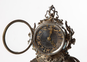 Japanese / Japanism Water Buffalo Mantel Clock