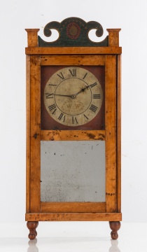 Rare Miniature Iron Plate Shelf Clock