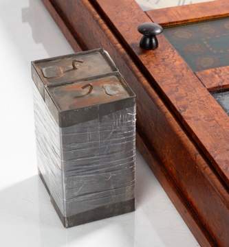 Rare Iron Plate Shelf Clock