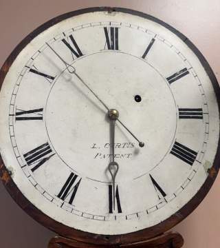 Lemuel Curtis Mahogany Federal Banjo / Tavern Clock