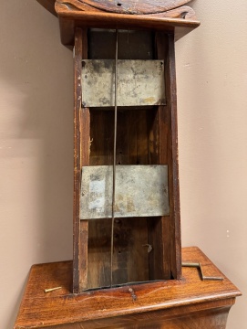 Lemuel Curtis Mahogany Federal Banjo Clock