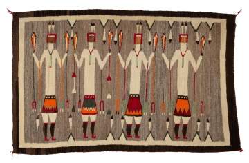 Native American Navajo Yei Pictorial Rug