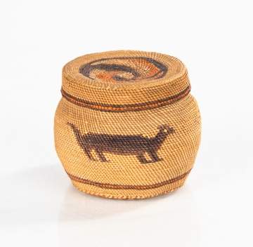 Fine Makah Miniature Basket