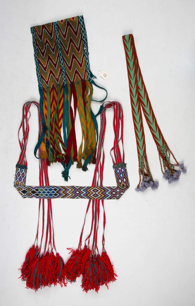 Native Sashes Three Native American South Eastern Sashes | Cottone Auctions