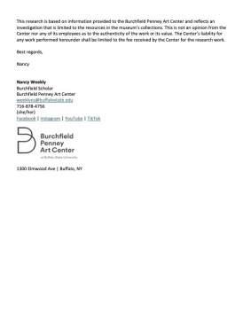 Charles Ephraim Burchfield (American, 1893-1967) "May Wind and Hay"