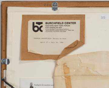 Charles Ephraim Burchfield (American, 1893-1967) "May Wind and Hay"