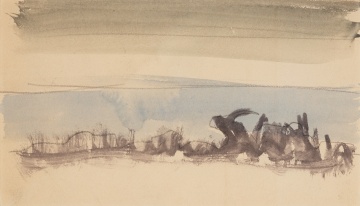 Charles Ephraim Burchfield (American, 1893-1967) Watercolor, May 1916