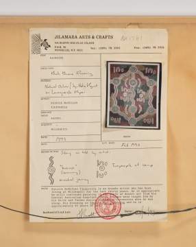 Patrick McMillan Tjupurrula (Aranda Aboriginal, b. 1937) "Bush Banana Dreaming"