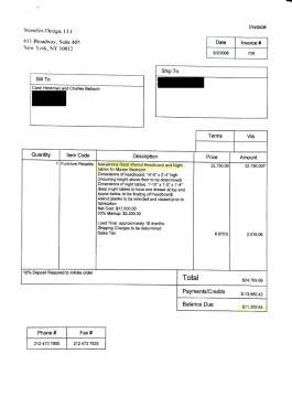 Mira Nakashima (American, b. 1942) Headboard & Nightstands