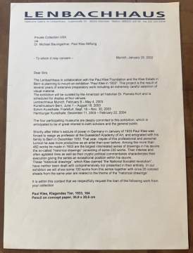 Paul Klee (German, 1879-1940) "Klagende Tier"