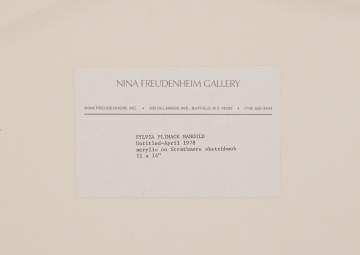 Sylvia Plimack Mangold (American, b. 1938) Untitled