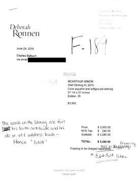 McArthur Binion (American, b. 1946) "DNA Etching III"