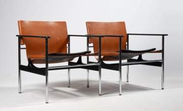 Pair of Lounge Chairs by Charles Pollock for Knoll
