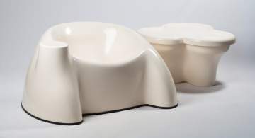 Wendell Castle (American, 1932-2018) Castle Chair & Clover Table