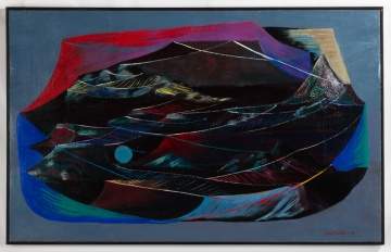 Martha Visser't Hooft (American, 1906-1994) Black Mesa