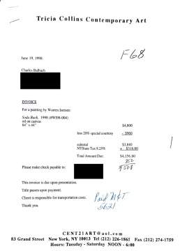 Warren Isensee (American, b. 1956) "Soda Back"