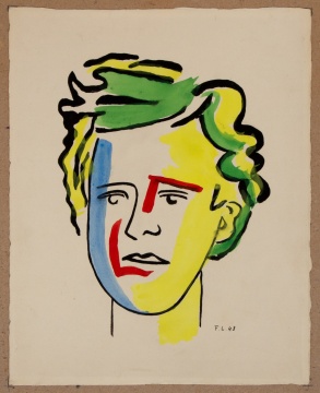Fernand Leger (French, 1881-1955) "Portrait de Rimbaud"