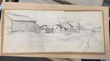 Charles Ephraim Burchfield (American, 1893-1967) Drawing