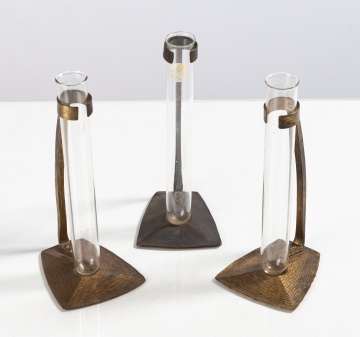 Three Roycroft Bud Vases
