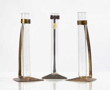 Three Roycroft Bud Vases