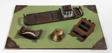 Roycroft Hand-Hammered Copper Desk Articles