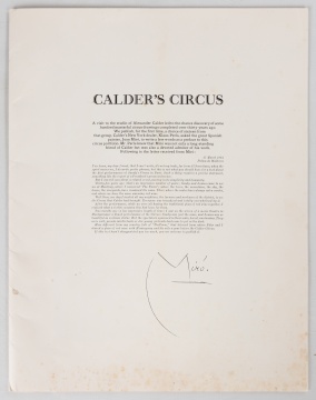 After Alexander Calder, "Calder's Circus"