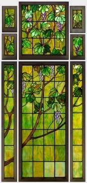 Leaded Glass Wisteria Windows Suite