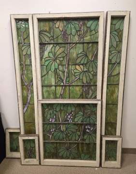 Leaded Glass Wisteria Windows Suite