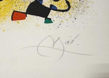 Joan Miro (Spanish, 1893-1983) "Sculpteur II"