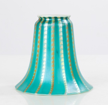 Steuben Blue Iridescent Zipper Shade