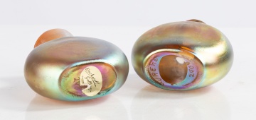 Steuben Aurene Iridescent Vases