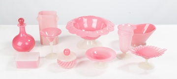 Steuben Rosaline Jade & Alabaster Tableware