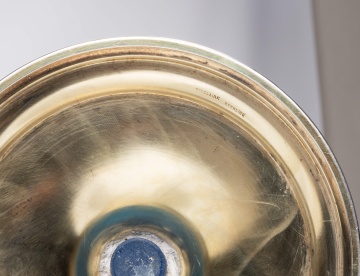 Sinclair Celeste Blue Engraved Vase