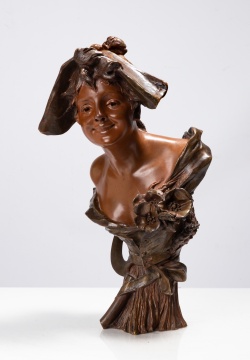 Georges Van Der Straeten (1856-1928) Bust of Lady