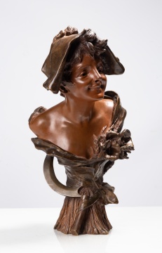 Georges Van Der Straeten (1856-1928) Bust of Lady