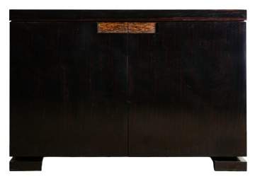 Christian Liagre, Macassar Ebony Lacquer Continental Cabinet
