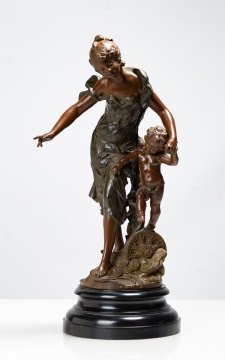 Auguste Moreau (French, 1834-1917) Diana & Cupid