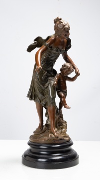 Auguste Moreau (French, 1834-1917) Diana & Cupid