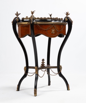 Napoleon III Burl Thuya Venner Planter / Jardiniere