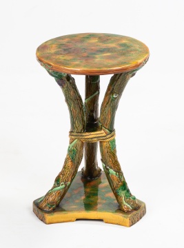 Rare George Jones Majolica Stand / Garden Seat