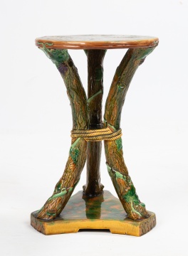 Rare George Jones Majolica Stand / Garden Seat