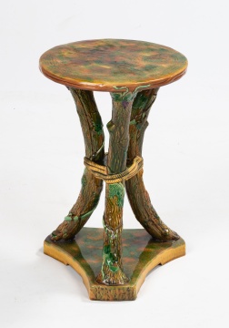Rare George Jones Majolica Stand / Garden Seat