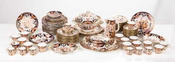 Extensive Set of Royal Crown Darby Porcelain Imari Part Dinner Service