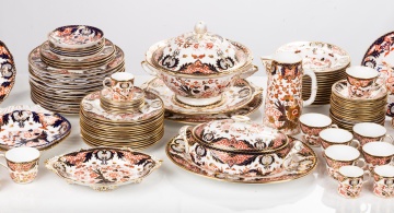 Extensive Set of Royal Crown Darby Porcelain Imari Part Dinner Service