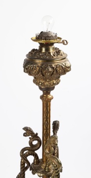 19th Century Brass Floor Lamp