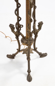 19th Century Brass Floor Lamp