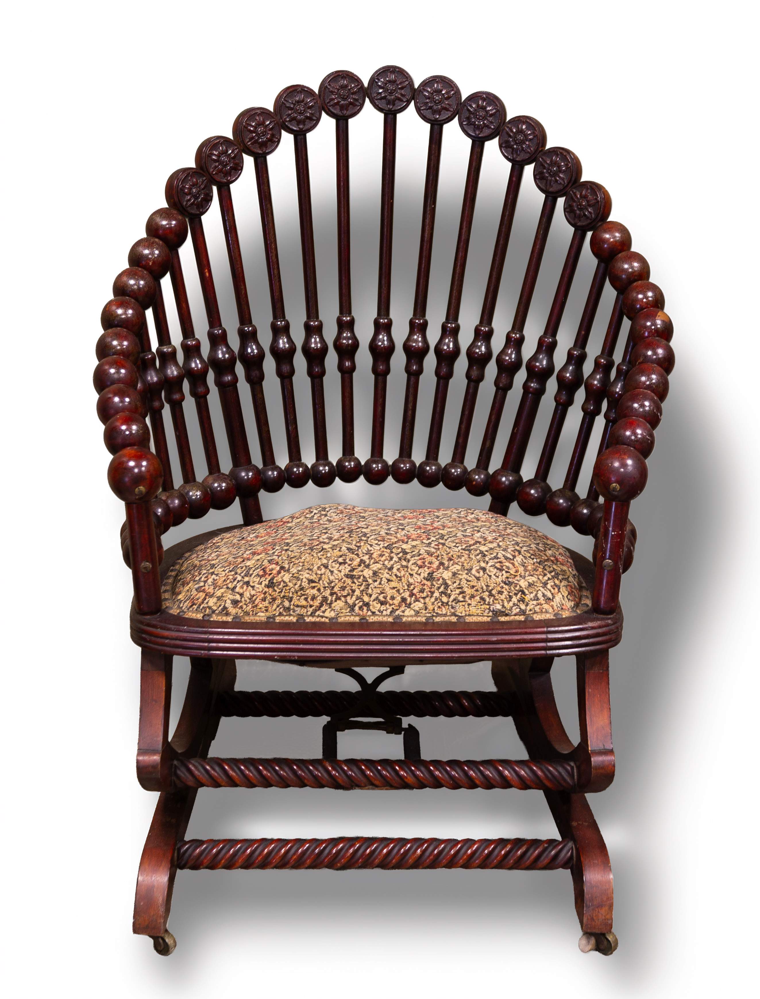 George Hunzinger, Lollipop Rocking Chair | Cottone Auctions
